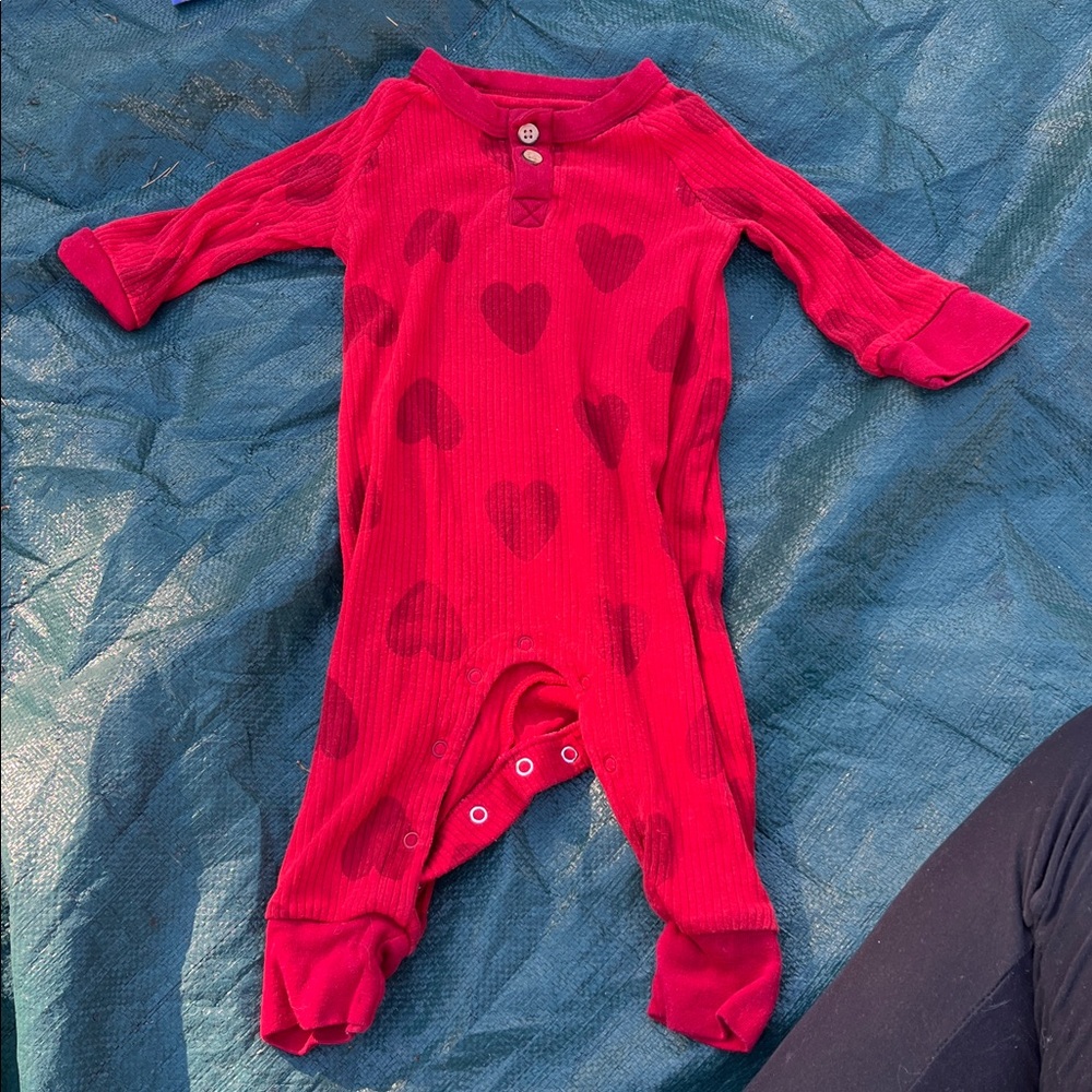 Cat & Jack Red Heart Bodysuit
